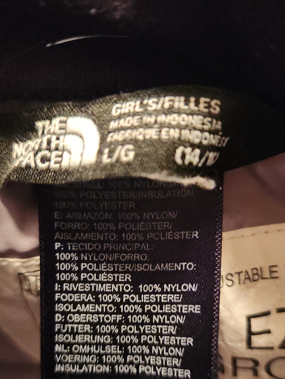 The North Face Youth Black Outdoor Snow Shell Pants Size Large 14/16 - Picture 6 of 12